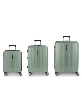 Set 3 Maletas C22-M-L Gabol Brooklyn Verde | Comprar Set 3 Maletas ...