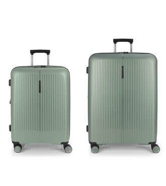 Set 2 Maletas M-L Gabol Brooklyn Verde | Comprar Set 2 Maletas M-L ...
