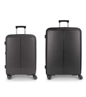 Set 2 Maletas M-L Gabol Brooklyn Gris | Comprar Set 2 Maletas M-L G...