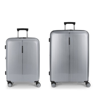 Set 2 Maletas M-L Gabol Brooklyn Plata | Comprar Set 2 Maletas M-L ...