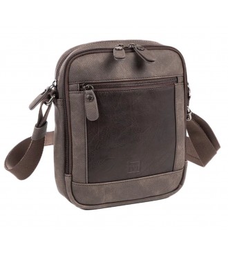 Bolso Bandolera Doble Matties Canvas 40163-80 Marrón | Comprar Bols...