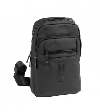 Bolso Bandolera Hombre Matties Coated Nylon 40224-20 Negro | Compra...