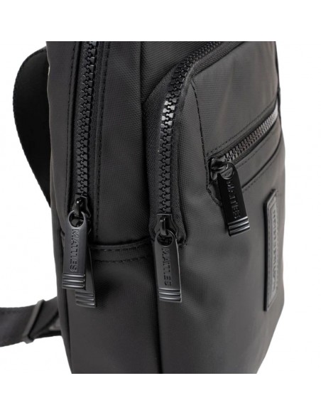 Bolso Bandolera Hombre Matties Coated Nylon 40224-20 Negro | Compra... Bolso Bandolera Hombre Matties Coated Nylon 40224-20 Negro | Compra...