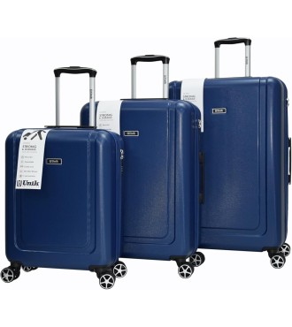 Set 3 Maletas C22-M-L Unik Megadon Kappa Grace Azul Marino | Compra...
