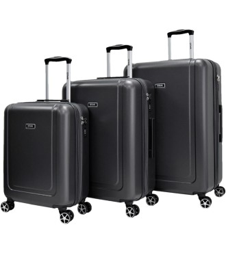 Set 3 Maletas C22-M-L Unik Megadon Kappa Grace Gris | Comprar Set 3...
