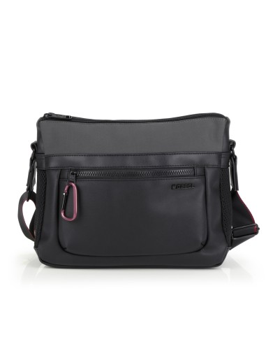 Bolso Bandolera Doble Mujer Gabol Nicole Negro