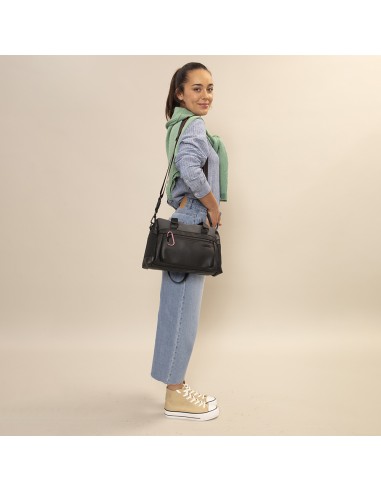Bolso Doble Asa Mujer Gabol Nicole Negro