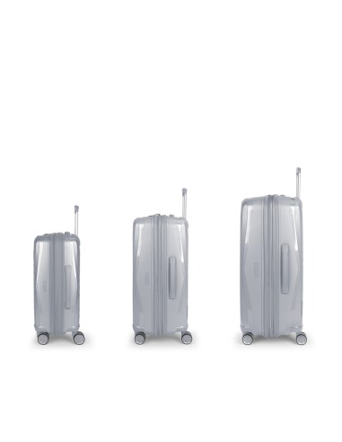Set 3 Maletas C22-M-L Gabol Queens Plata | Comprar Set 3 Maletas C2...