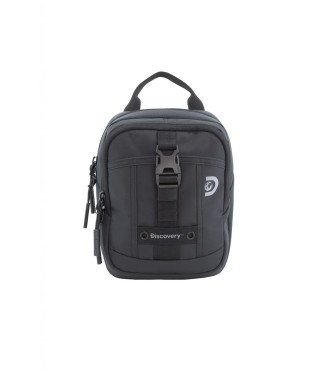 Bolso Bandolera Doble Discovery Shield Negro
