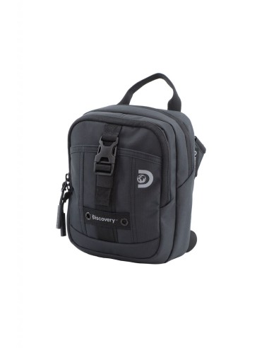 Bolso Bandolera Doble Discovery Shield Negro