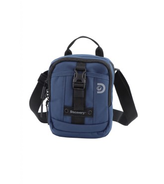 Bolso Bandolera Doble Discovery Shield Azul