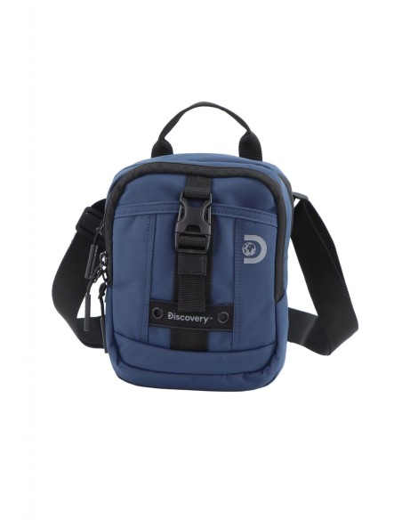 Bolso Bandolera Doble Discovery Shield Azul Bolso Bandolera Doble Discovery Shield Azul