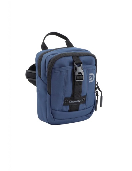 Bolso Bandolera Doble Discovery Shield Azul Bolso Bandolera Doble Discovery Shield Azul