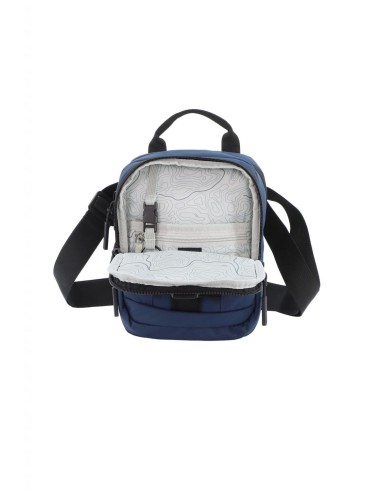 Bolso Bandolera Doble Discovery Shield Azul