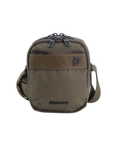 Bolso Bandolera Doble Discovery  Downtown Kaki