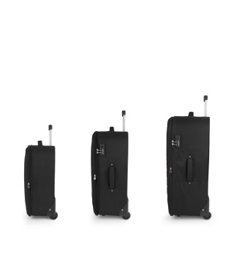 Set 3 Maletas C22-M-L Gabol Orbit Negro 2