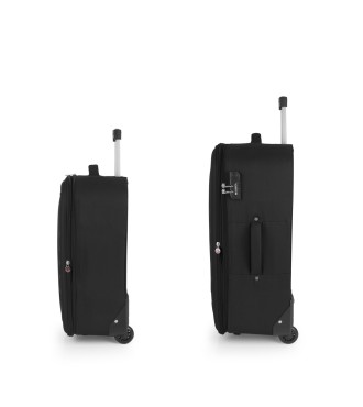 Set 2 Maletas C22-M Gabol Orbit Negro 2