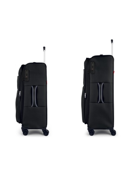 Set 2 Maletas M-L Gabol Cloud Negro