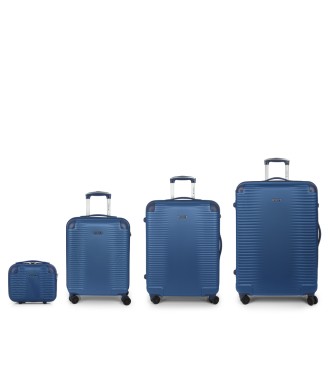 Set 3 Maletas C22-M-L + Neceser Gabol Balance Xp Azul