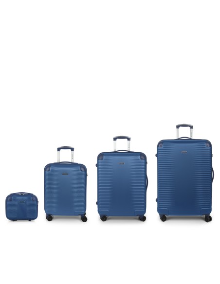 Set 3 Maletas C22-M-L + Neceser Gabol Balance Xp Azul Set 3 Maletas C22-M-L + Neceser Gabol Balance Xp Azul