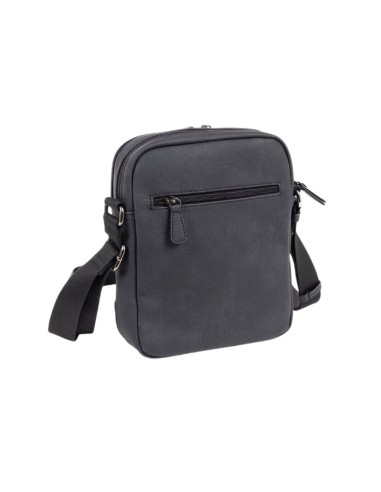Bolso Bandolera Doble Matties Canvas 40163-20 Negro