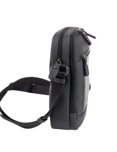 Bolso Bandolera Doble Matties Canvas 40163-20 Negro