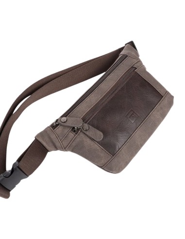 Riñonera Plana Matties Canvas 40166-80 Marrón