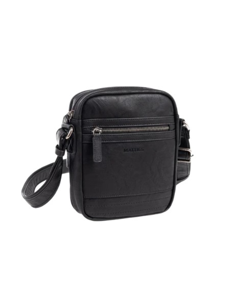 Bolso Bandolera Doble Juvenil Matties 40171-20 Negro Bolso Bandolera Doble Juvenil Matties 40171-20 Negro
