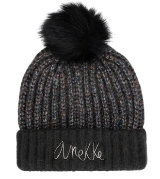 Anekke Gorro De Punto Con Pompón Negro