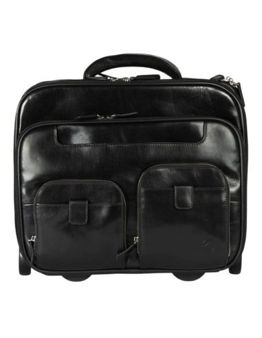 Portaordenador Piel Con Ruedas Matties Negro | Comprar Portaordenad...