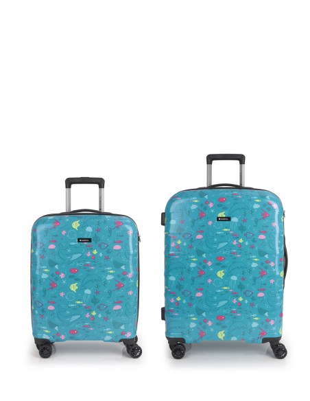 Set de maleta cabina y mediana Gabol ACQUA Set de maleta cabina y mediana Gabol ACQUA