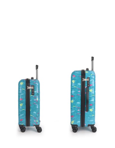 Set de maleta cabina y mediana Gabol ACQUA