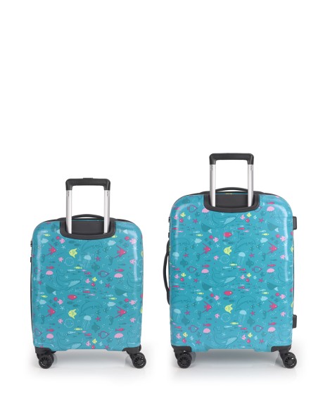 Set de maleta cabina y mediana Gabol ACQUA Set de maleta cabina y mediana Gabol ACQUA