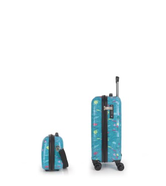 Set de maleta de cabina y neceser Gabol ACQUA 2