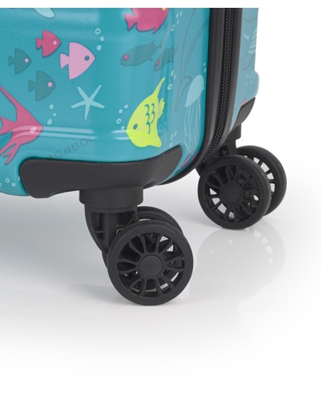 Set de maleta de cabina y neceser Gabol ACQUA Set de maleta de cabina y neceser Gabol ACQUA