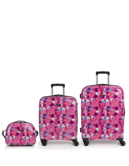 Set de maleta de cabina, mediana y neceser Gabol CLOVER Set de maleta de cabina, mediana y neceser Gabol CLOVER