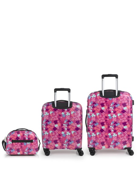 Set de maleta de cabina, mediana y neceser Gabol CLOVER Set de maleta de cabina, mediana y neceser Gabol CLOVER