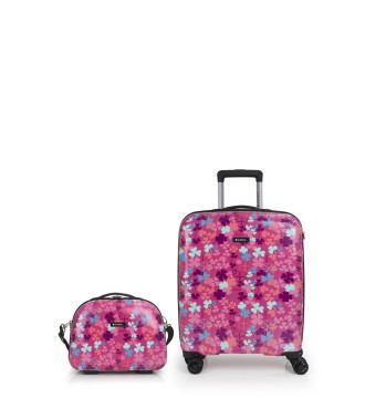 Set de maleta de cabina y neceser Gabol CLOVER