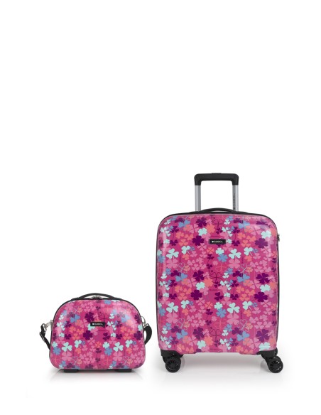 Set de maleta de cabina y neceser Gabol CLOVER