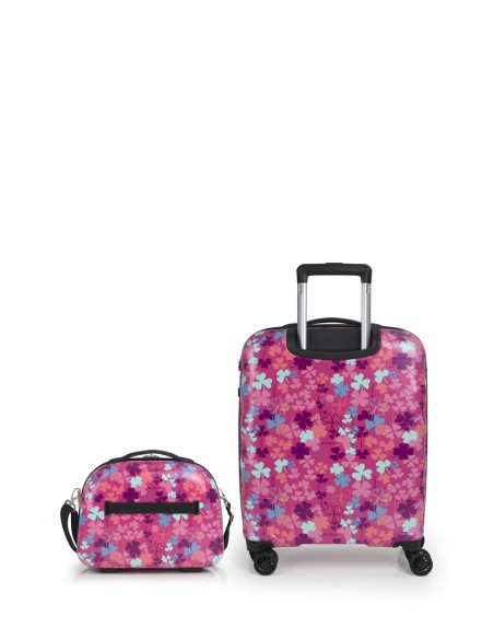 Set de maleta de cabina y neceser Gabol CLOVER