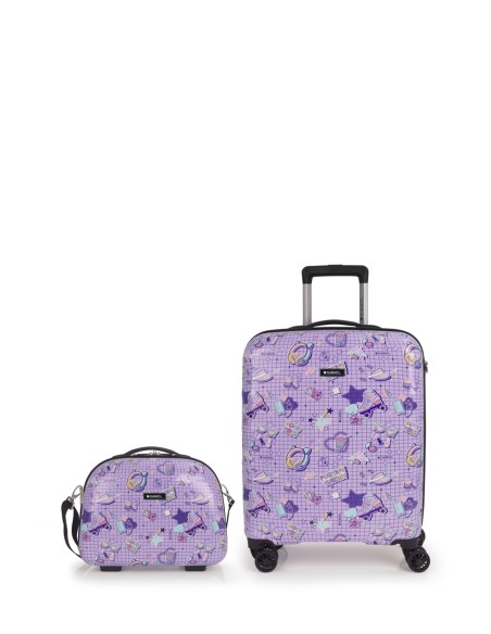 Juego de maleta de cabina y neceser FUNNY