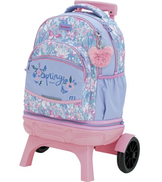 Mochila Carro Fijo Compact Desmontable Ruedas Grandes Tandem Flowfly