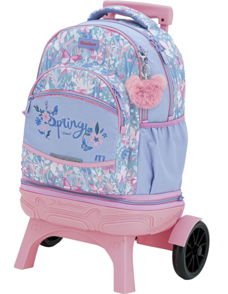 Mochila Carro Fijo Compact Desmontable Ruedas Grandes Tandem Flowfly