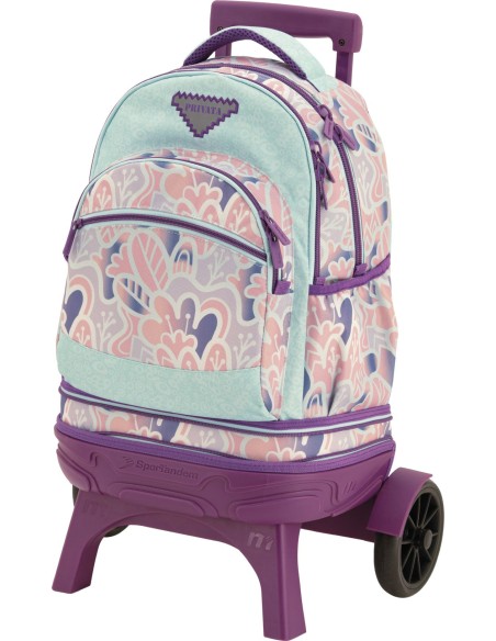 Mochila Carro Fijo Compact Desmontable Ruedas Grandes Tandem Privata Garden