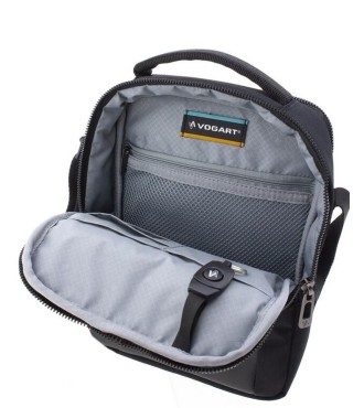 Bolso Bandolera Mediano C/Asa Hombre Fancy Vogart Negro 2