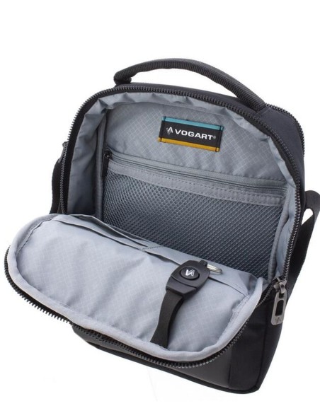 Bolso Bandolera Mediano C/Asa Hombre Fancy Vogart Negro