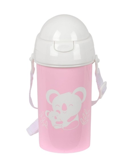 BOTELLA 500ml APERTURA AUTOM. CON PAJITA SAFTA PREESCOLAR "KOALA" BOTELLA 500ml APERTURA AUTOM. CON PAJITA SAFTA PREESCOLAR "KOALA"