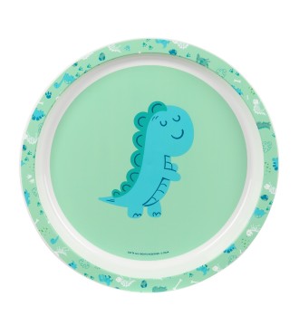 SET DE PLATOS, CUBIERTOS Y VASO SAFTA PREESCOLAR "DINO" 2