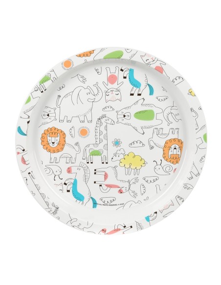 SET DE PLATOS, CUBIERTOS Y VASO SAFTA PREESCOLAR "ZOO" SET DE PLATOS, CUBIERTOS Y VASO SAFTA PREESCOLAR "ZOO"