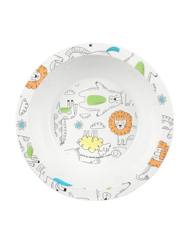 SET DE PLATOS, CUBIERTOS Y VASO SAFTA PREESCOLAR "ZOO"